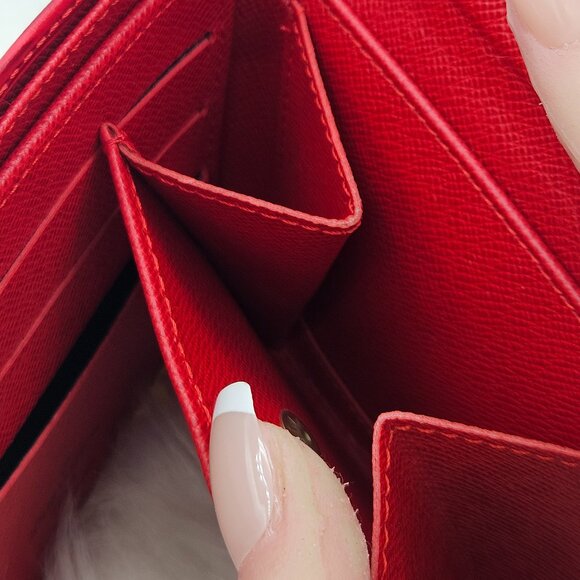 Louis Vuitton  Red Bifold Small Wallet - Picture 10 of 17